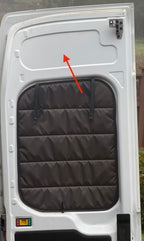 Ford Transit high roof rear door upper insert templates