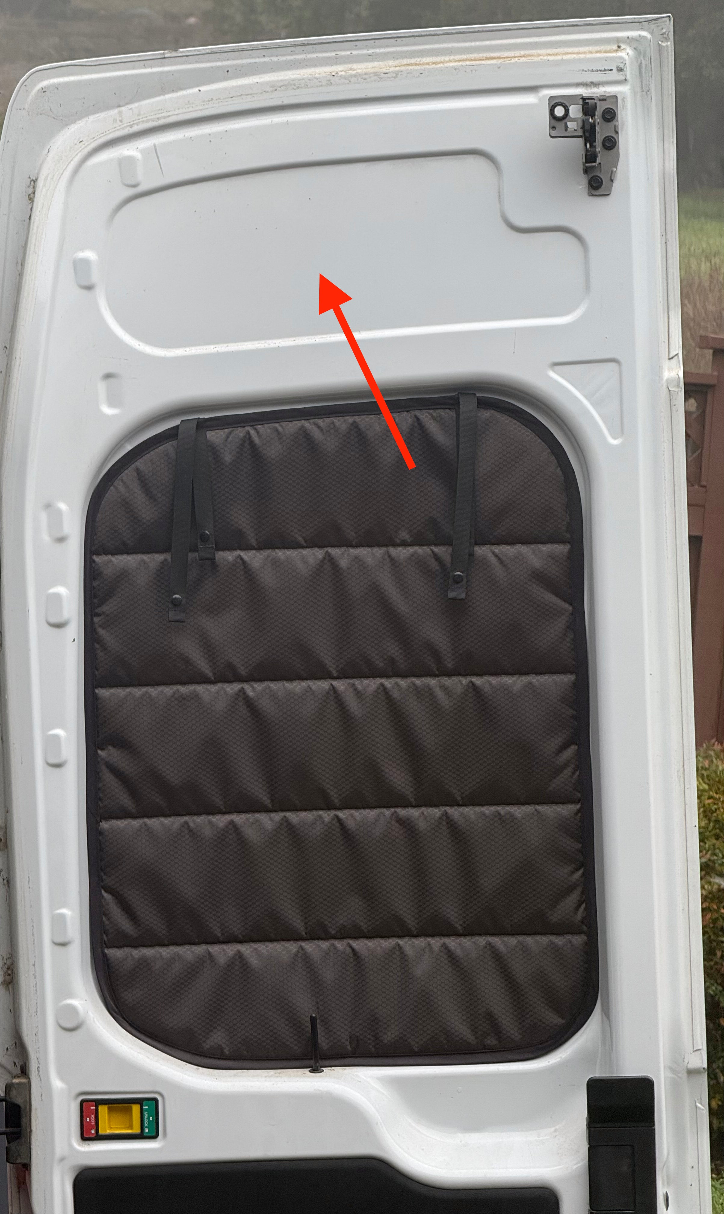 Ford Transit high roof rear door upper insert templates